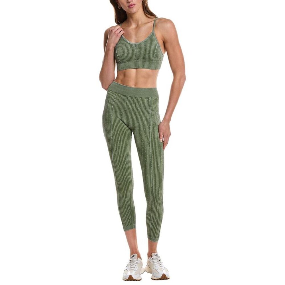 Marion Womens  21In 2Pc Seamless Top & Legging Set, Green